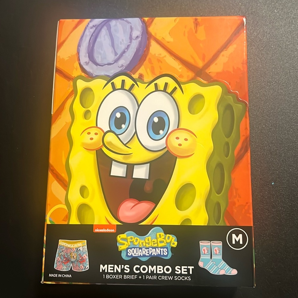 SpongeBob SquarePants Men’s Combo Set Boxer Brief + socks